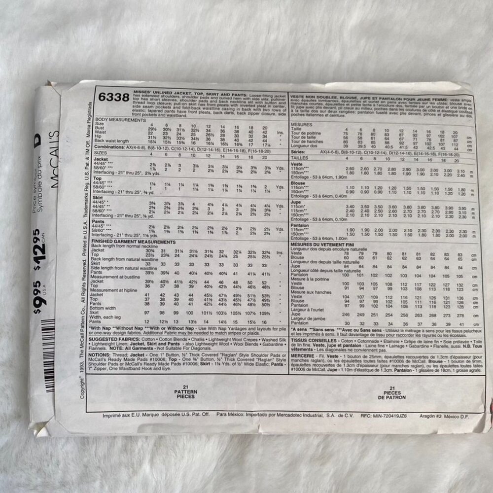 McCall's Sewing Pattern - Picture 2 of 2